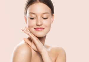 woman with smooth skin